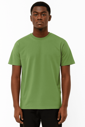 Basic Solid Crew Neck Tee Assorted Nawao.com
