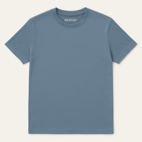 Basic Solid Crew Neck Tee Assorted Small Nawao.com