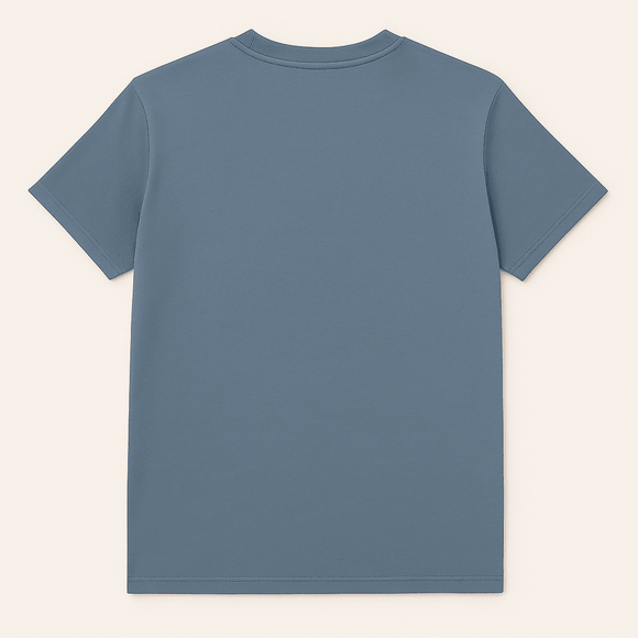 Basic Solid Crew Neck Tee Assorted Small Nawao.com