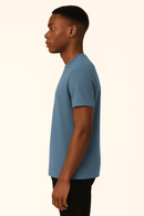 Basic Solid Crew Neck Tee Assorted Small Nawao.com