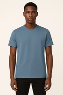 Basic Solid Crew Neck Tee Assorted Small Nawao.com