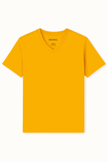 Basic Solid V Neck Tee Assorted Nawao.com