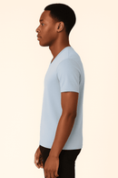 Basic Solid V Neck Tee Assorted Small Nawao.com