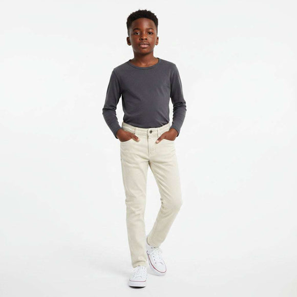 Beige 5 Pocket Jeans Beige Nawao.com
