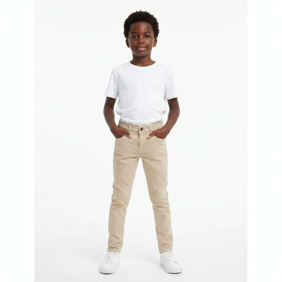 Beige 5 Pocket Jeans Beige Nawao.com