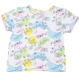Beige All Over Print Pyjama Set Nawao.com