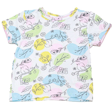 Beige All Over Print Pyjama Set Nawao.com