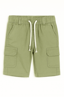 Beige And Olive Green 2Pc Pack Shorts Assorted Nawao.com