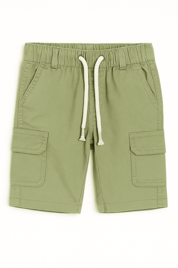 Beige And Olive Green 2Pc Pack Shorts Assorted Nawao.com