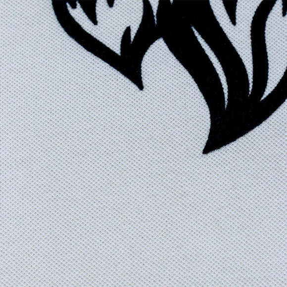 Beige Animal Flock Print Polo Beige Nawao.com