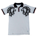 Beige Animal Flock Print Polo Beige Nawao.com