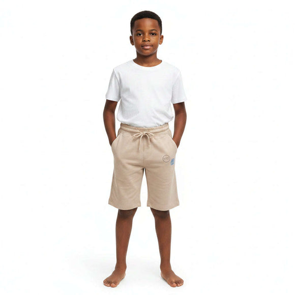 Beige Basic Active Short Beige Nawao.com