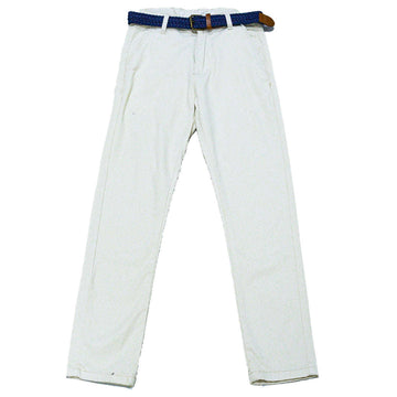 Beige Belted Casual Trouser Nawao.com