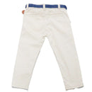 Beige Belted Dobby Trouser Nawao.com