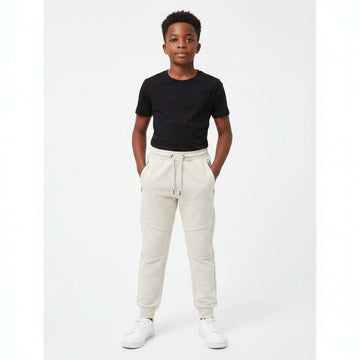 Beige Biker Knee Active Pants Beige Nawao.com