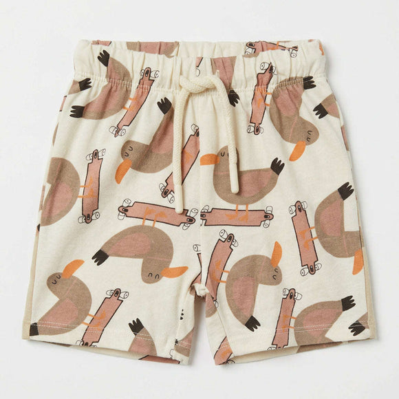 Beige Birds Printed 4 Pack Shorts Pjs Beige Nawao.com