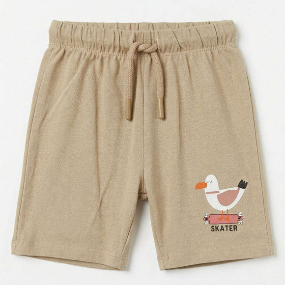 Beige Birds Printed 4 Pack Shorts Pjs Beige Nawao.com