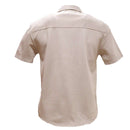 Beige Boxy Fit Overshirt Beige Nawao.com