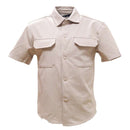 Beige Boxy Fit Overshirt Beige Nawao.com