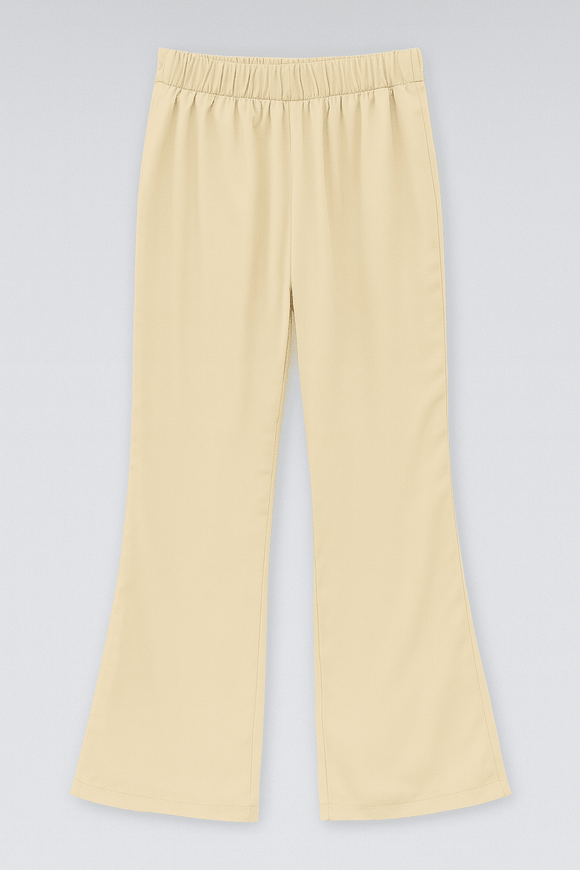 Beige Button Trouser Nawao.com