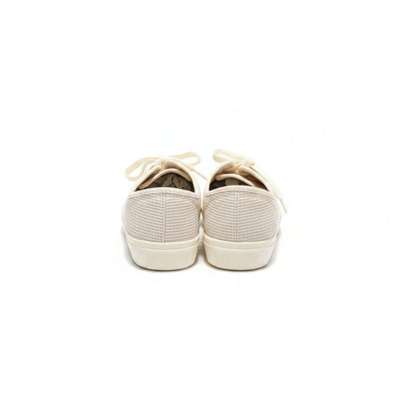 Beige Canvas Lace Up Beige Nawao.com