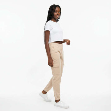 Beige Cargo Pocket Jogger Pant Nawao.com