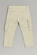 Beige Cargo Pocket Trouser Beige Nawao.com