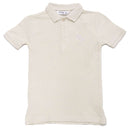 Beige Chest Logo Polo Nawao.com