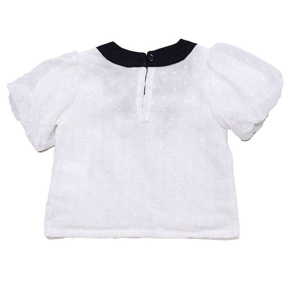 Beige Collar Blouse Nawao.com