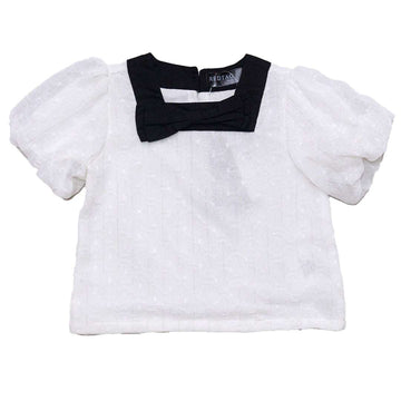 Beige Collar Blouse Nawao.com
