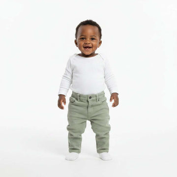Beige Color Denim Pant Beige Nawao.com