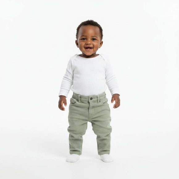 Beige Color Denim Pant Beige Nawao.com
