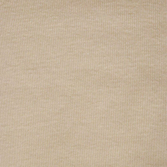 Beige Contrast Rib T Shirt Nawao.com