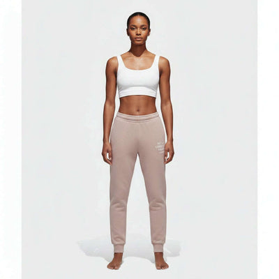 Beige Elasticated Hem Jog Pant Beige Nawao.com