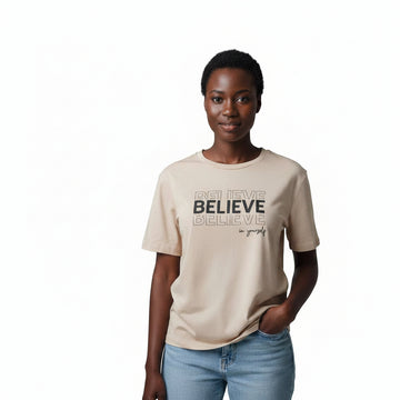 Beige Embellished T Shirt Beige Nawao.com
