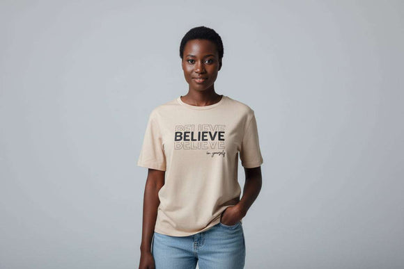 Beige Embellished T Shirt Beige Nawao.com