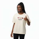 Beige Embroidered Interlock Drop Shoulder Nawao.com