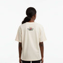 Beige Embroidered Interlock Drop Shoulder Nawao.com