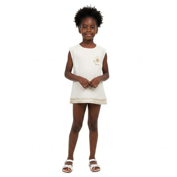 Beige Etended Sleeve With Tape Beige Nawao.com