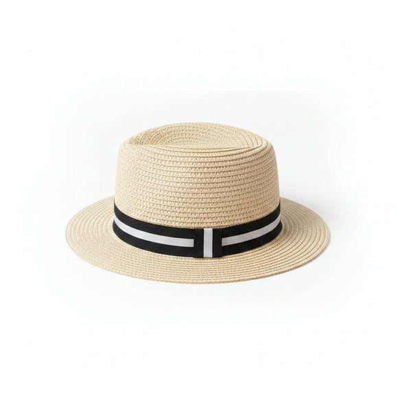 Beige Fedora Hats With Band Nawao.com