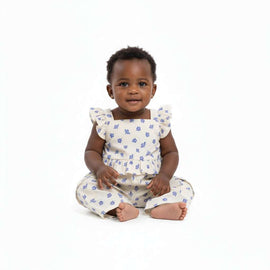 Beige Floral All Over Print Set Beige Nawao.com