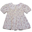 Beige Floral Aop Collar Blouse Nawao.com