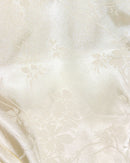 Beige Front Tie Jacquard Dress Nawao.com
