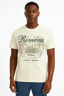 Beige Graphic T Shirt Beige Nawao.com