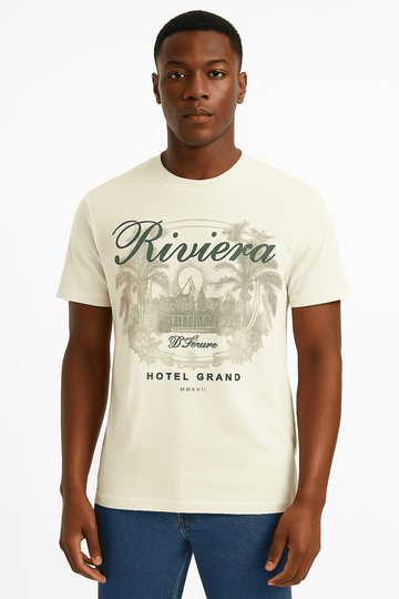 Beige Graphic T Shirt Beige Nawao.com