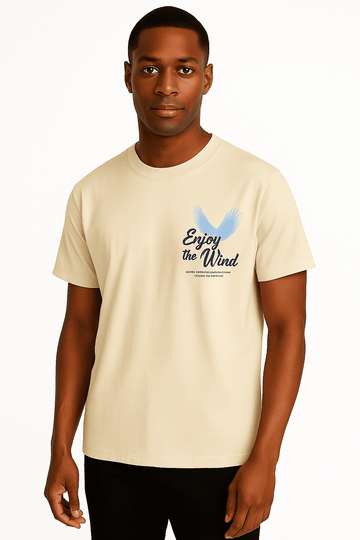 Beige Graphic Tee Beige Nawao.com