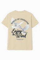 Beige Graphic Tee Beige Nawao.com