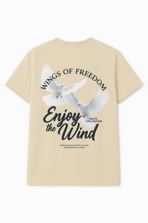 Beige Graphic Tee Beige Nawao.com