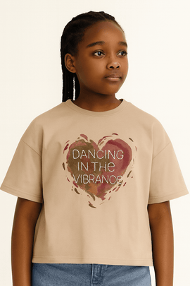 Beige Heart Oversize T Shirts Beige Nawao.com