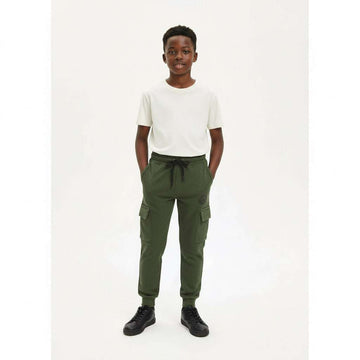 Beige Jacquard Cargo Pocket Jogger Beige Nawao.com